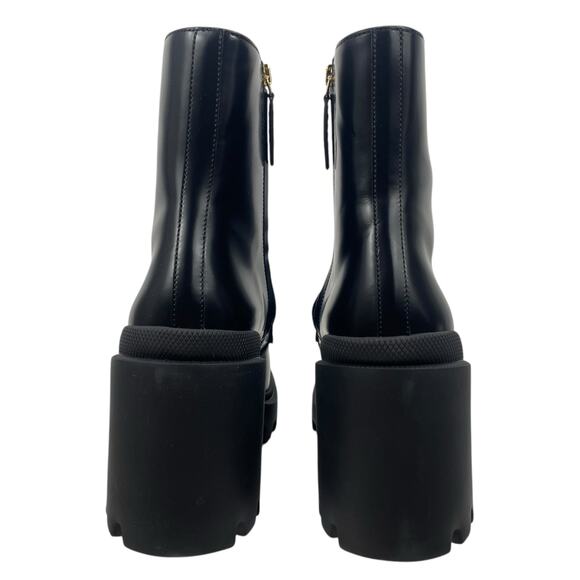 Gucci Magnum Calf Leather Horsebit Lug Sole Boots Black Size 40 - Picture 12 of 16